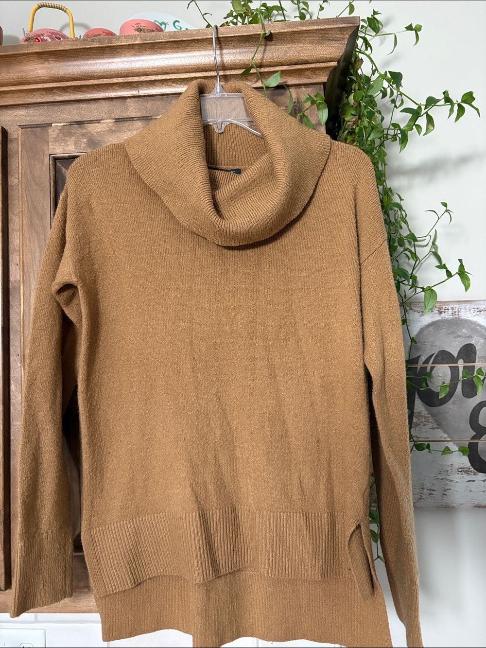 Banana Republic Camel Cowl-Neck Sweater